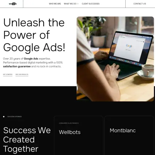 WeAdU - Paid on Performance Google Ads Agency