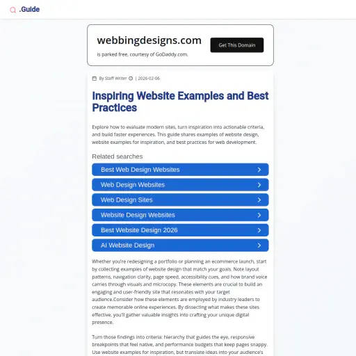 Webbing Designs