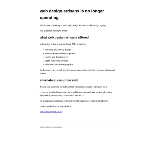 Web Design Artisans