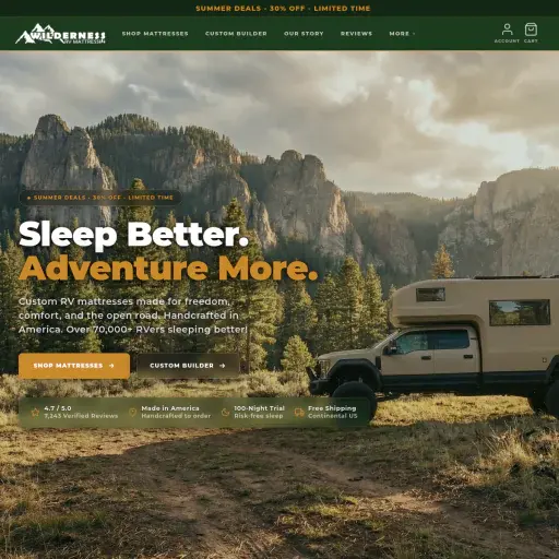 wildernessrvmattress.com