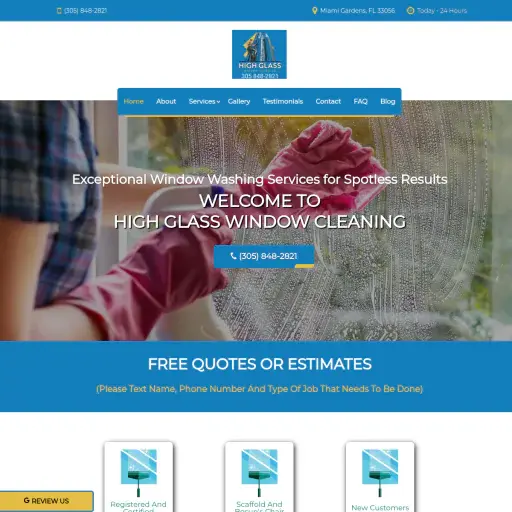 High Glass Window Cleaning
