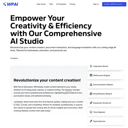 WordPop AI Writing Studio
