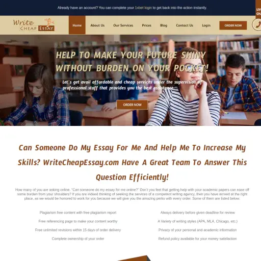 Write Cheap Essay
