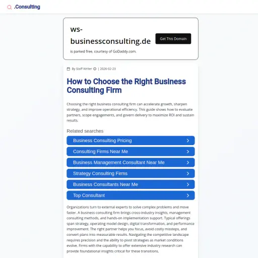 W&S Business Consulting GmbH