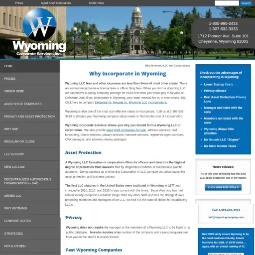 Wyoming Corporate Services Inc