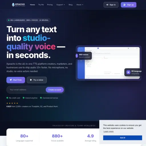 Xpeacho Text To Speech