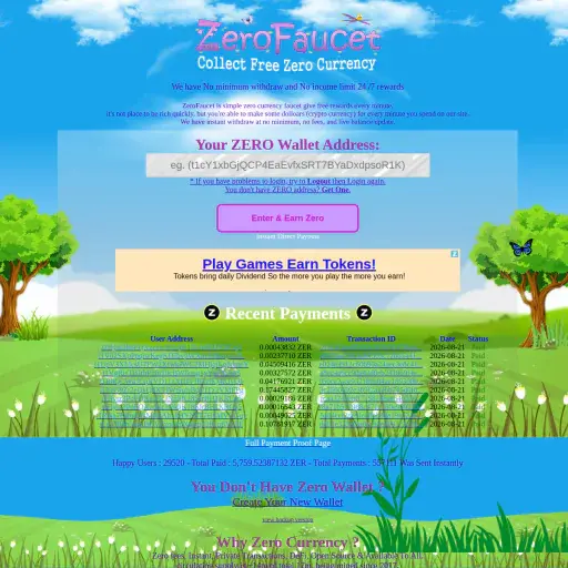 Zerofaucet
