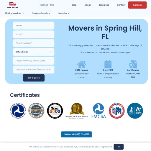 Zeus Moving LLC